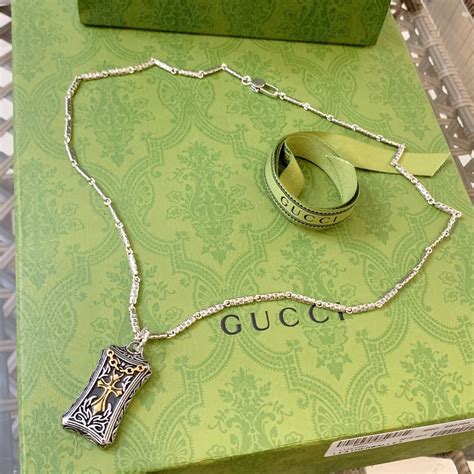 fake gucci mens necklaces|is my gucci necklace real.